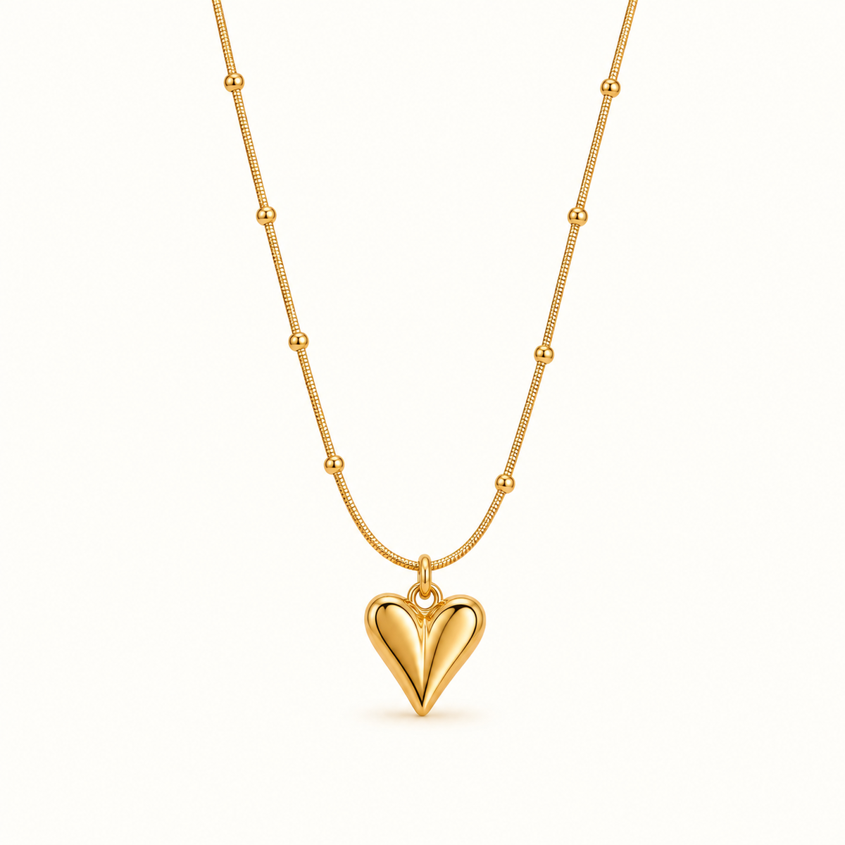 Pretty Heart 18K Gold Plated Necklace