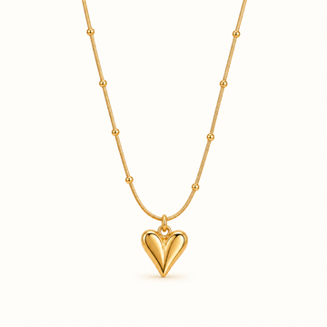 Pretty Heart 18K Gold Plated Necklace