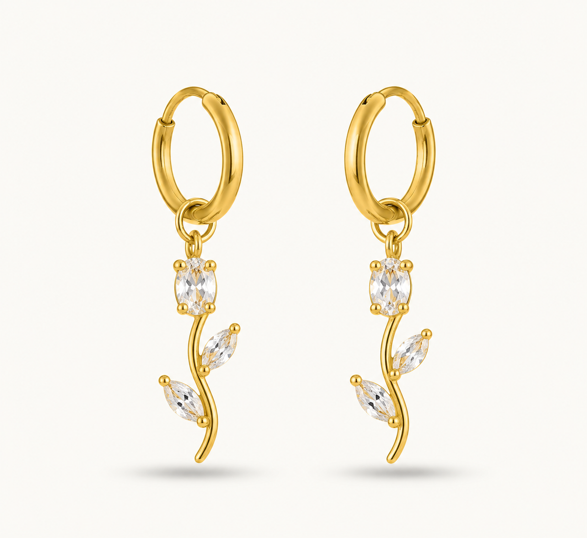 Bloom Tulip 18K Gold Plated Earrings 🌷