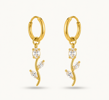 Bloom Tulip 18K Gold Plated Earrings 🌷