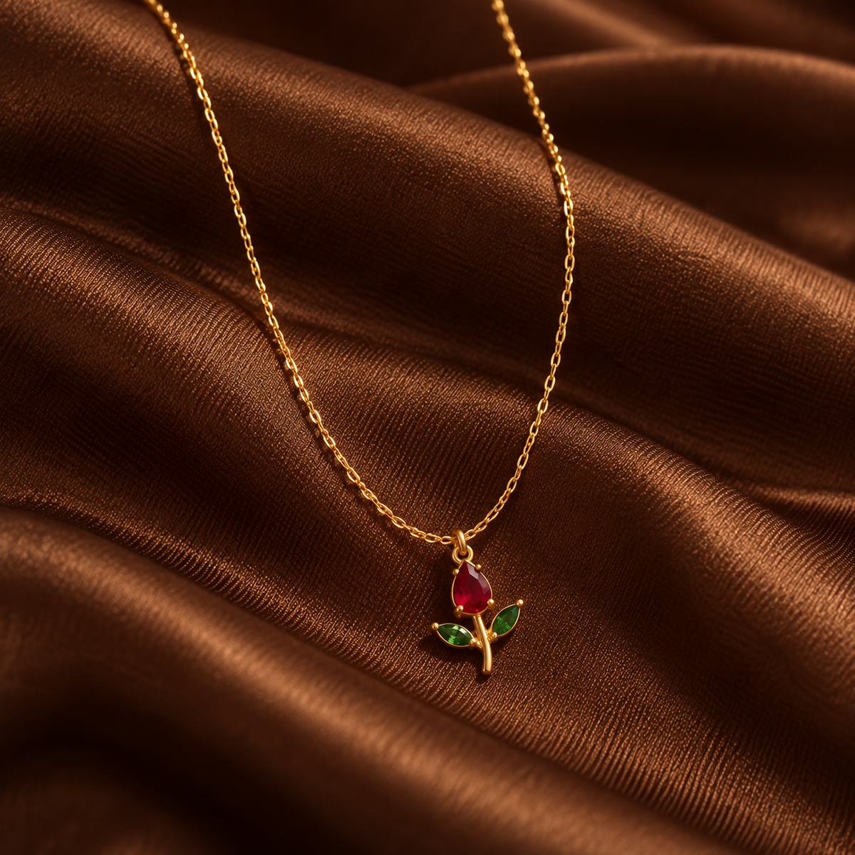 Minimal Tulip | 18K Gold Plated Necklace