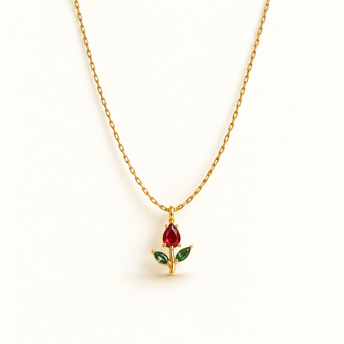 Minimal Tulip | 18K Gold Plated Necklace