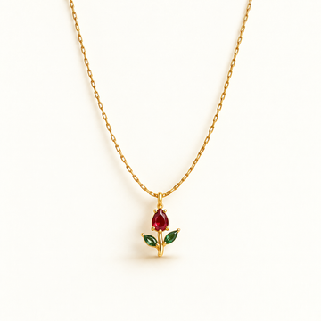 Minimal Tulip | 18K Gold Plated Necklace