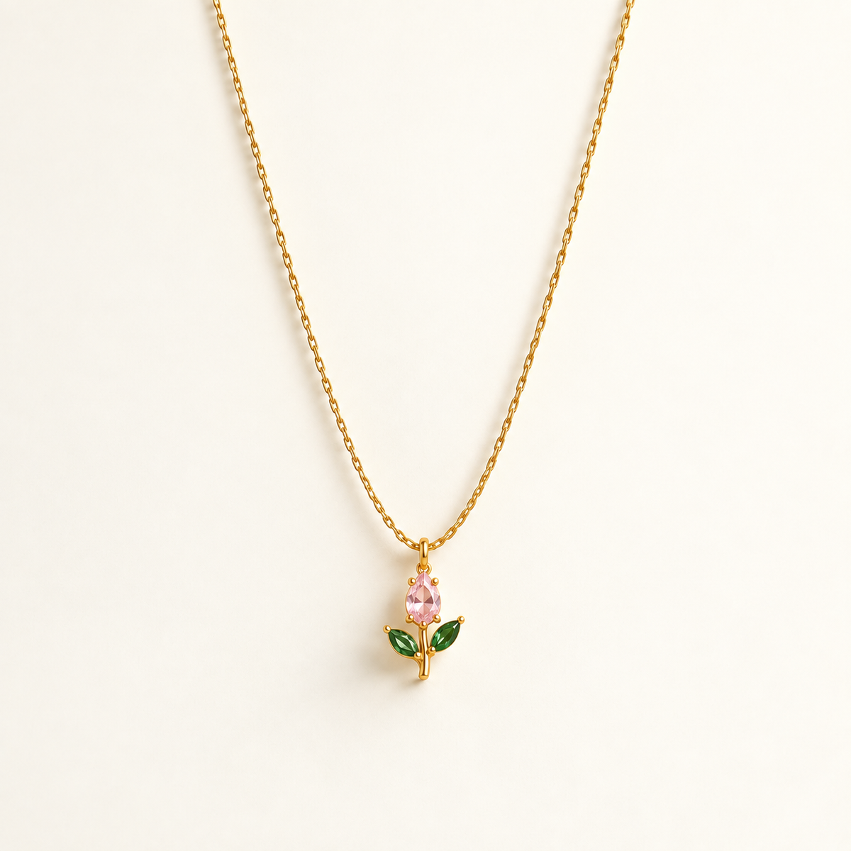 Minimal Tulip | 18K Gold Plated Necklace