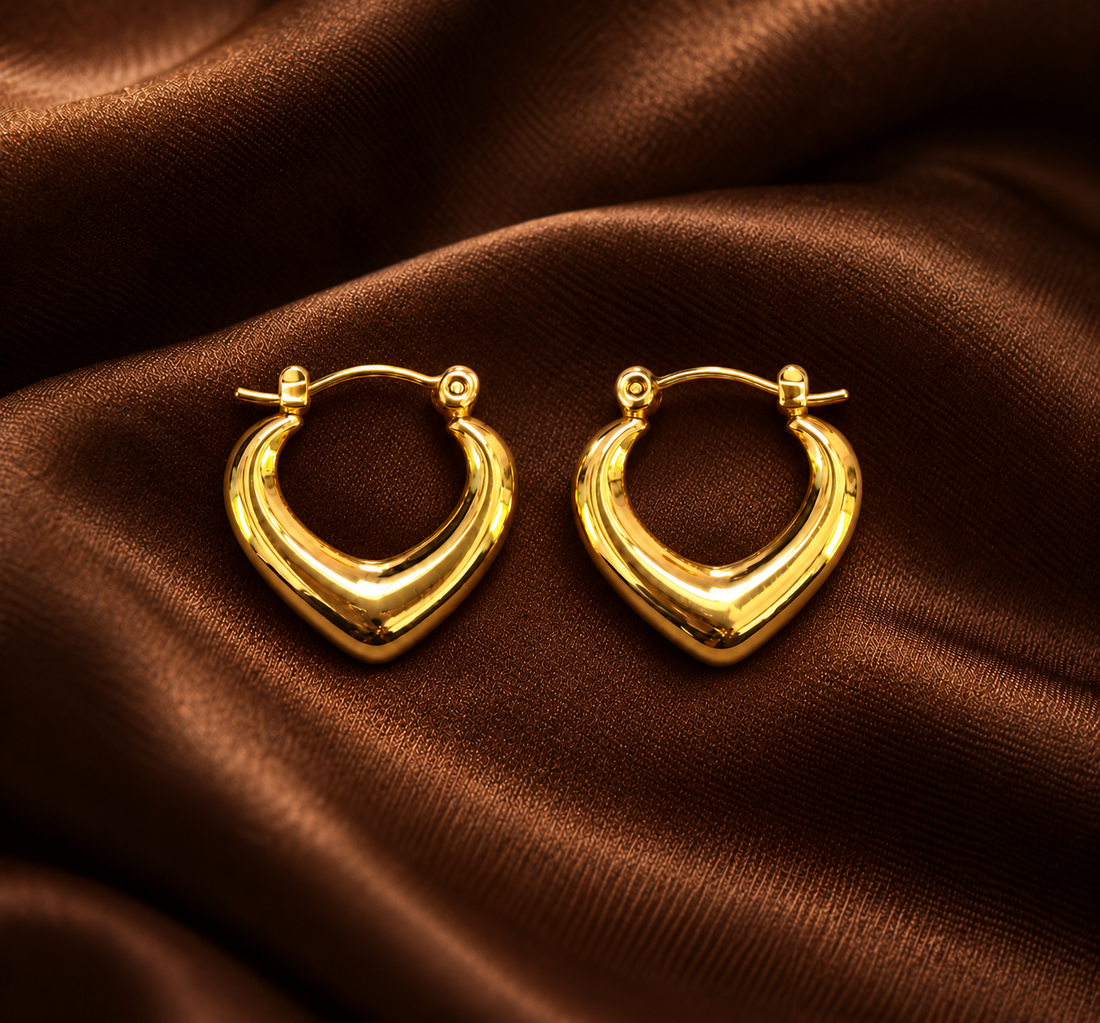 Hoop 18K Gold Plated Earrings ✨