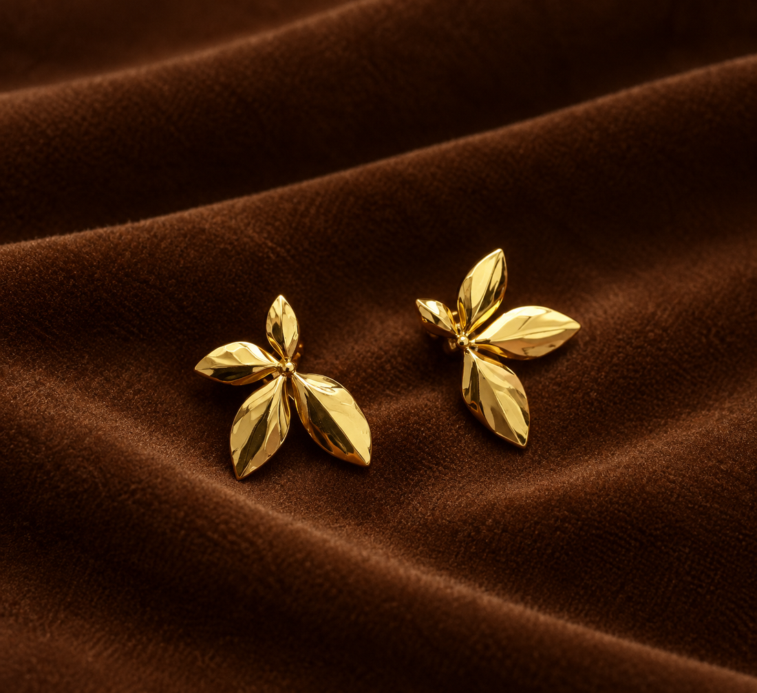Flora 18K Gold Plated Earrings 🌸