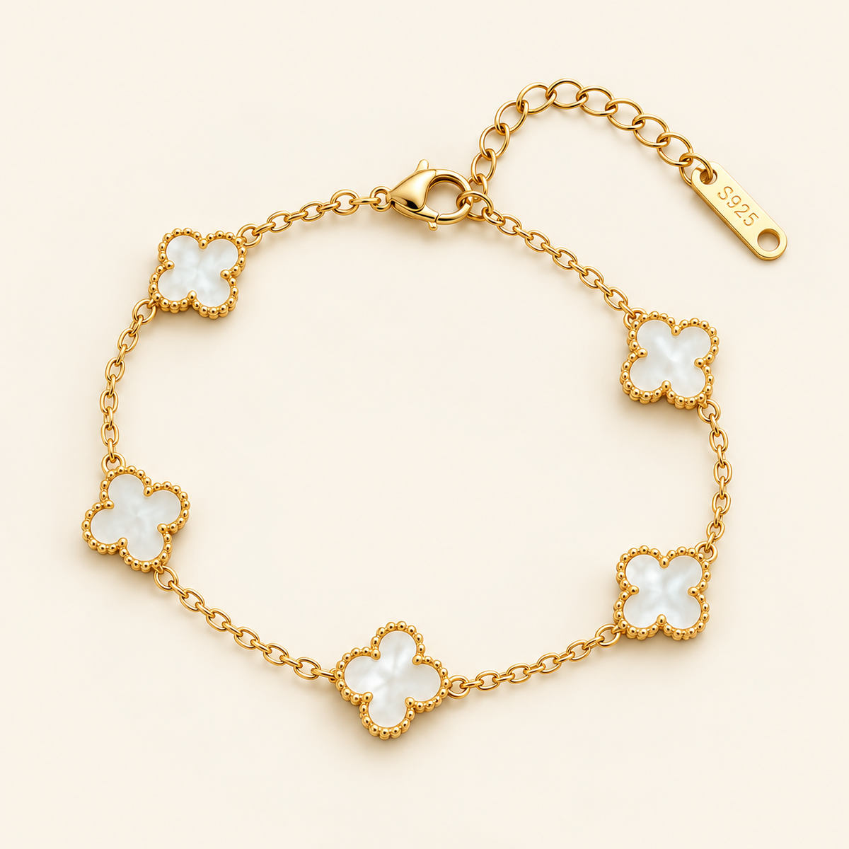 Clover 18K Gold Plated Bracelet
