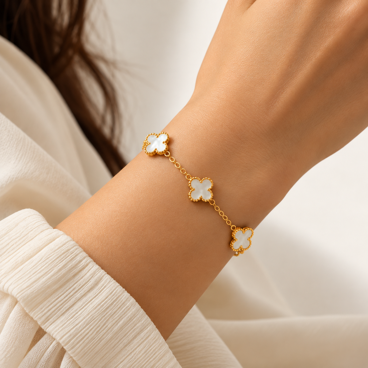 Clover 18K Gold Plated Bracelet