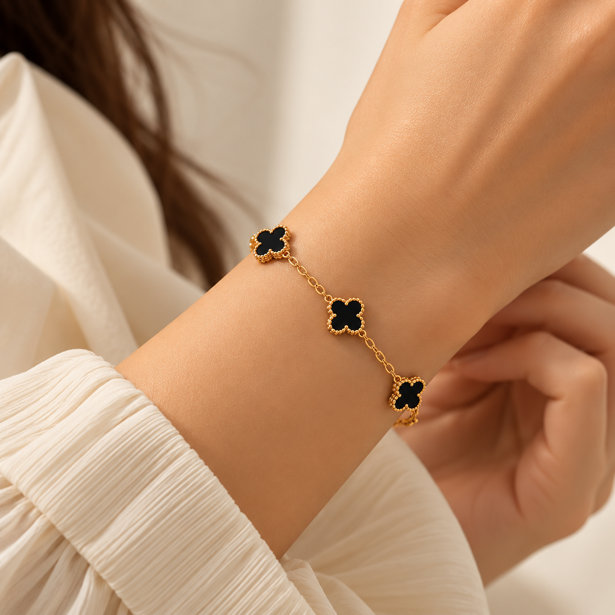 Clover 18K Gold Plated Bracelet