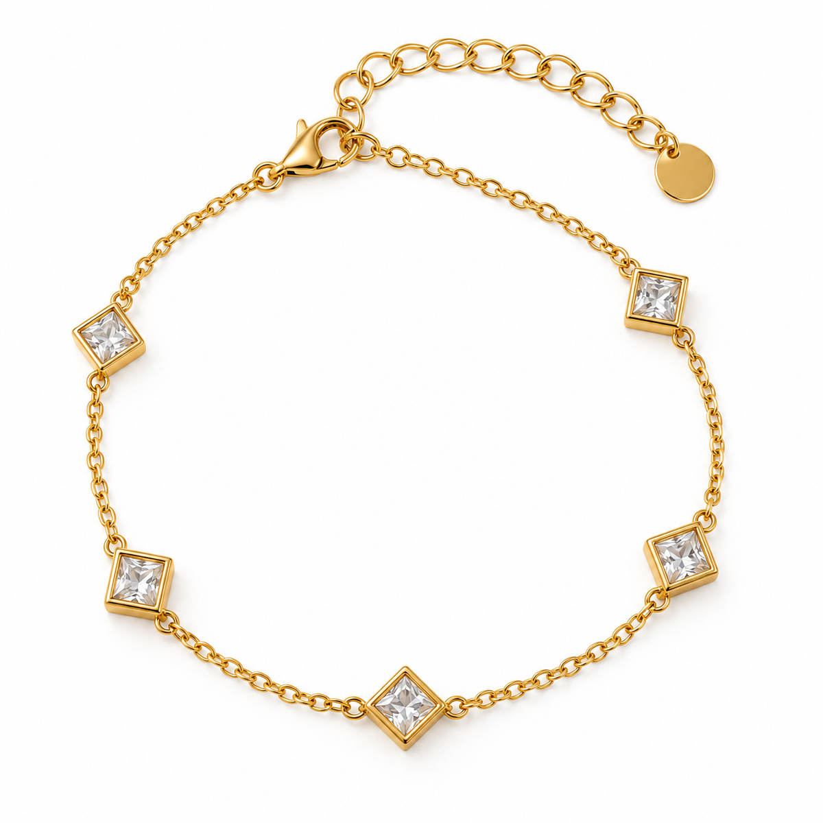 Crystal 18K Gold Plated Bracelet