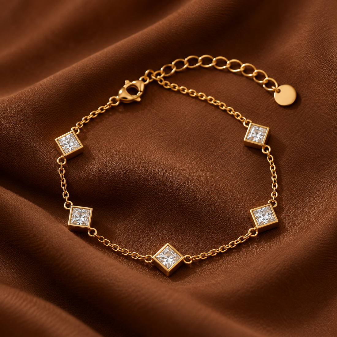 Crystal 18K Gold Plated Bracelet