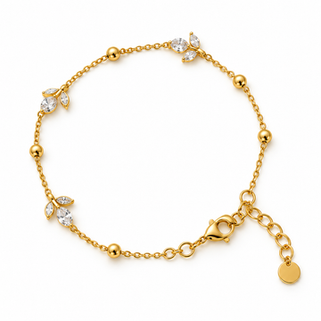 Dainty Tulip 18K Gold Plated Bracelet 🌷