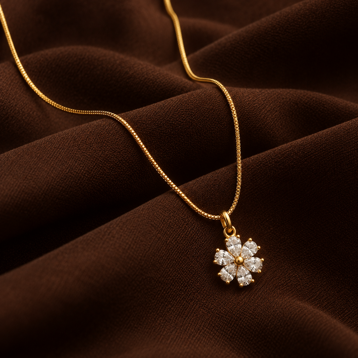 Flora Pendant 18K Gold Plated Necklace 🌸