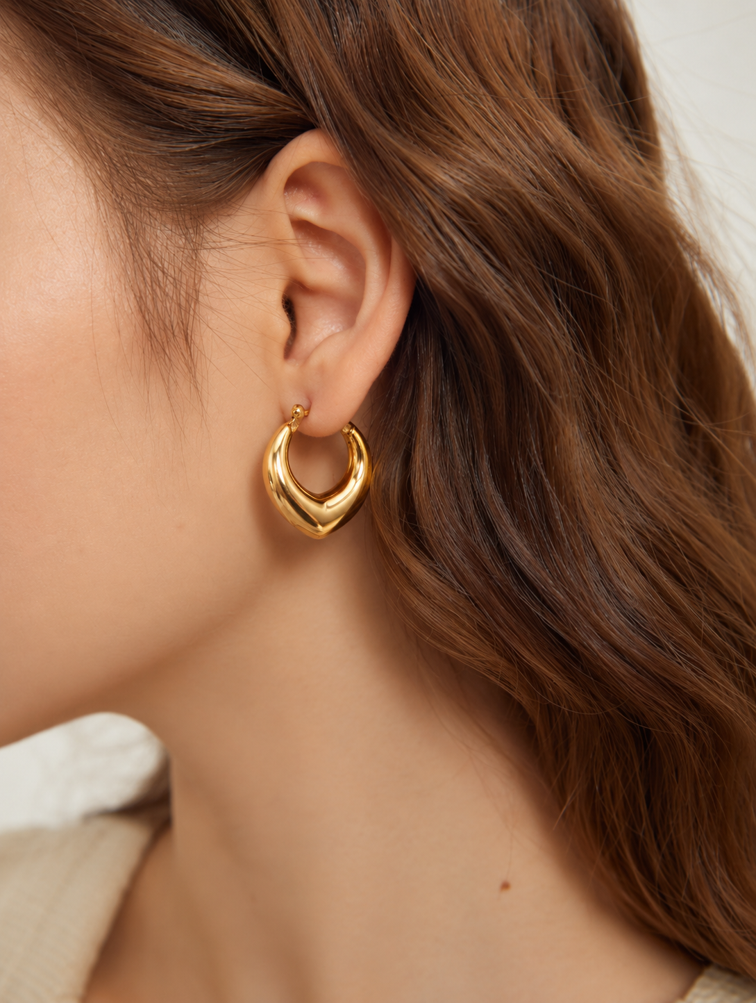 Hoop 18K Gold Plated Earrings ✨