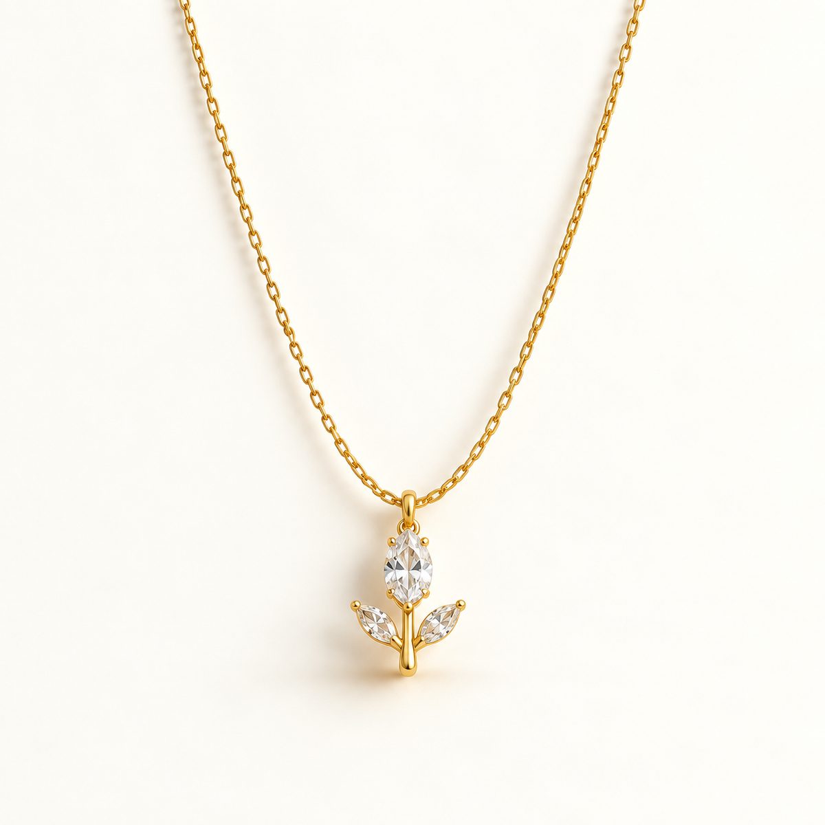 Minimal Tulip | 18K Gold Plated Necklace